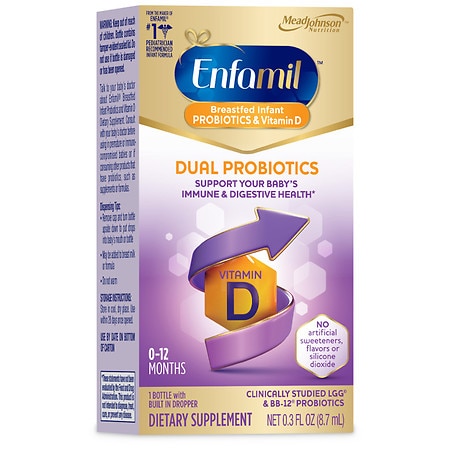 Enfamil Breastfed Infant Probiotics & Vitamin D Dual Probiotic - 0.3 fl oz