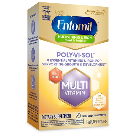 Enfamil Poly-Vi-Sol with Iron Multivitamin Supplement Drops - 1.66 fl oz