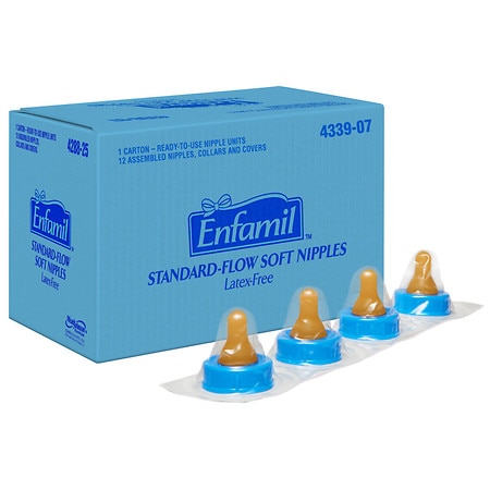 Enfamil Standard-Flow Soft Nipples Standard Flow - 12.0 ea