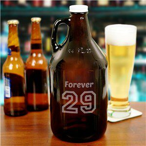 Engraved Birthday Message Growler