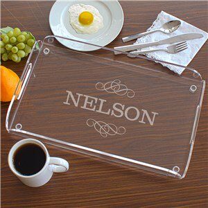 Engraved Family Serving Tray