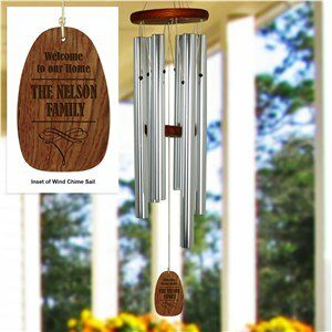 Engraved Family Wind Chime