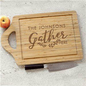 Engraved Gather Cutting Board