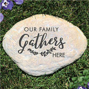 Engraved Gather Non Personalized Garden Stone