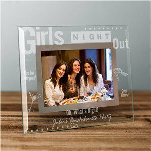 Engraved Girls Night Out Glass Picture Frame