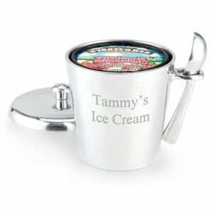 Engraved Ice Cream Bucket with Scoop