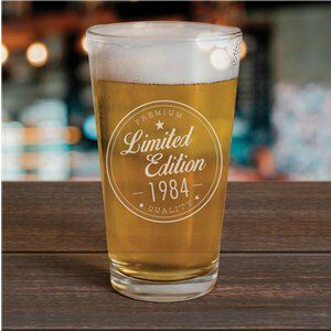 Engraved Limited Edition Beer Glass