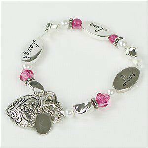 Engraved Live Love Laugh bracelet