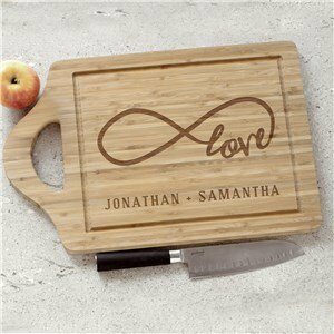 Engraved Love Infinity Cutting Board