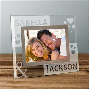 Engraved Loving You Glass Photo Frame