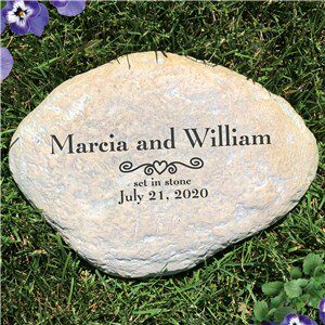 Engraved Marriage Garden Stone