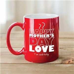 Engraved Mother's Day Two-Tone Mug