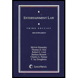 Entertainment Law 2010-Supplement