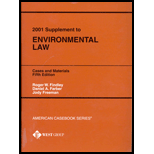 Environmental Law : Cases and Materials, 2001 Supplement