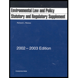 Environmental Law and Policy : Statutory and Regulatory Supplement