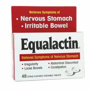 Equalactin Laxative Chewable Tablets, Relieves Symptoms of Nervous Stomach Citrus - 48.0 ea