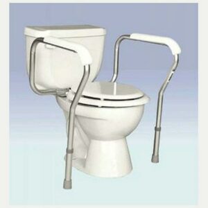 Essential Medical Adjustable Toilet Safety Rails - 1.0 ea
