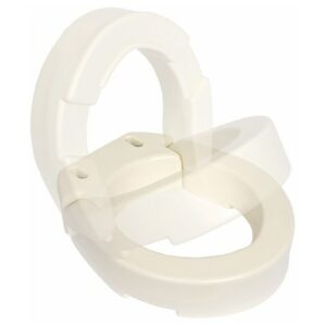 Essential Medical Hinged Toilet Seat Riser for Elongated Size Bowl - 1.0 ea