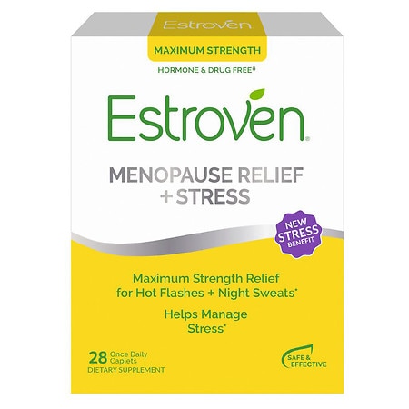 Estroven Menopause Symptom Relief Dietary Supplement Caplets - 28.0 ea