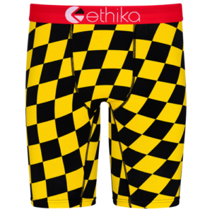 Ethika Mens Ethika Graphic Brief - Mens Yellow/Black Size L