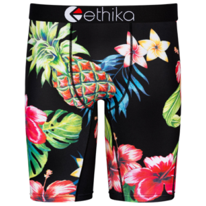 Ethika Mens Ethika Graphic Briefs - Mens Black/Red Size S