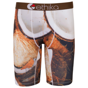 Ethika Mens Ethika Graphic Briefs - Mens Brown/Multi Size S