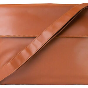 Eton Brown PU Faux Leather Fabric Satchel Carrying Case For Elite Field Radio
