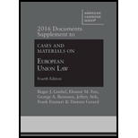 European Union Law: Cases and Materials - 2016 Documents Supplement