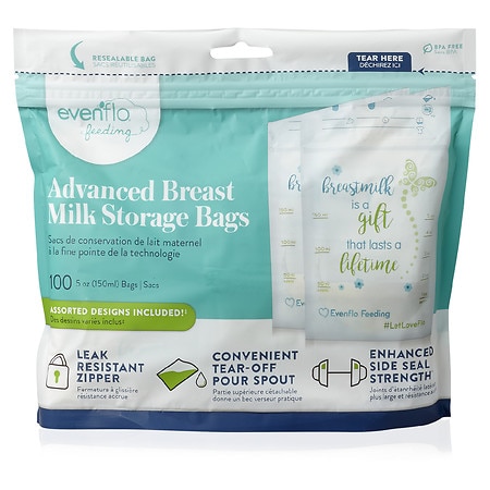 Evenflo Advanced Breast Milk Storage Bags - 100.0 ea