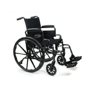 Everest & Jennings Traveler Lightweight Wheelchair with Flip Back Desk Arm & Swing Footrests 18 x 16 - 1.0 Each
