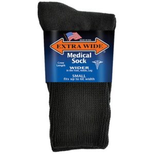 Extra Wide Medical Socks Womens Shoe Sizes 6-11 Wide - 1.0 pr