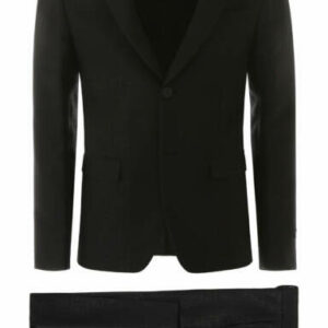 FENDI FF LOGO TUXEDO 48 Black Wool