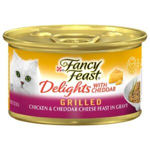 Fancy Feast Delights Grilled Gravy Chicken & Cheddar Feast - 3.0 oz