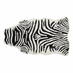 Faux Zebra Hide Bath Mat by World Market