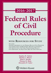 Federal Rules of Civil Procedure 2016-2017 - Supplement