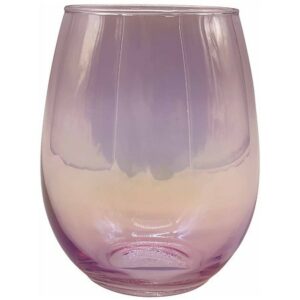 Festive Voice Pink Wine Glass - 1.0 ea