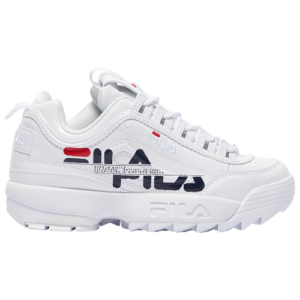 Fila Boys Fila Disruptor II - Boys' Grade School Shoes White/Navy Size 06.0