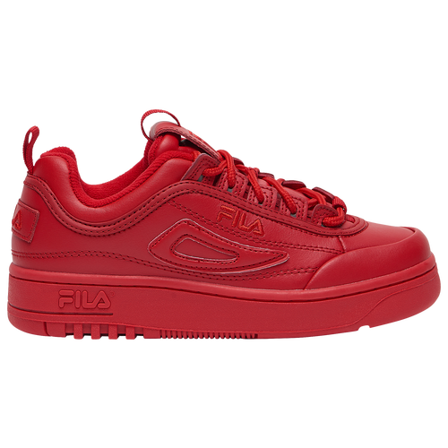 Fila Boys Fila Disruptor II x FX-100 - Boys' Grade School Shoes Red/Red/Red Size 03.5