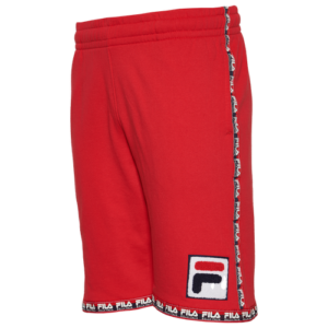 Fila Mens Fila Italia Fleece Shorts - Mens Red/Navy/White Size S