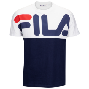 Fila Mens Fila Lenox T-Shirt - Mens Navy/White Size S