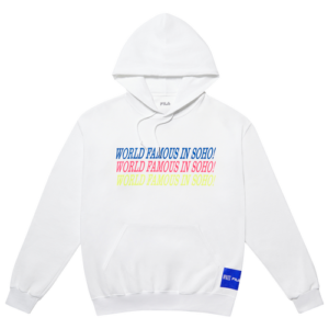 Fila Mens Fila X VFILES World Famous Hoodie - Mens White/Blue Size XL