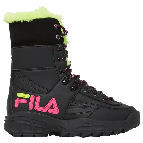 Fila Womens Fila Disruptor Boot - Womens Shoes Black/Lemon Tonic/Knockout Pink Size 09.0