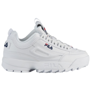 Fila Womens Fila Disruptor II Premium - Womens Shoes White/Navy/Red Size 07.5