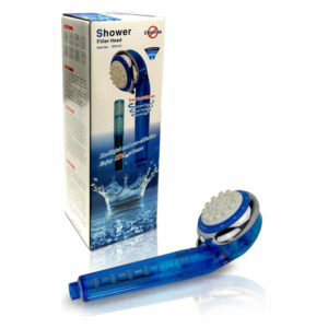 Filtered Hand Held Shower Head with Vitamin C (Blue), Blue
