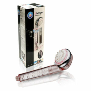Filtered Hand Held Shower Head with Vitamin C (Pink), Pink