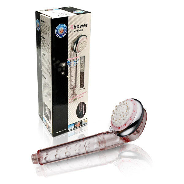 Filtered Hand Held Shower Head with Vitamin C (Pink), Pink Filtered Hand Held Shower Head with Vitamin C (Pink), Pink