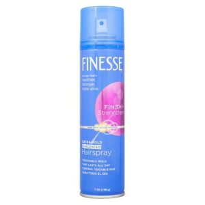 Finesse Finish + Strengthen Extra Hold Hairspray, Unscented - 7.0 oz