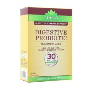Finest Nutrition Digestive Probiotic Maximum Care Capsules - 30.0 ea