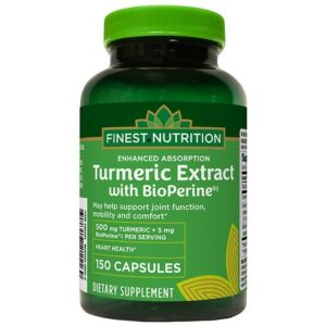 Finest Nutrition Enhanced Absorption Turmeric Extract with BioPerine - 150.0 ea
