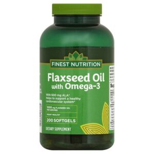 Finest Nutrition Flaxseed Oil 1000 mg Dietary Supplement Softgels - 200.0 ea